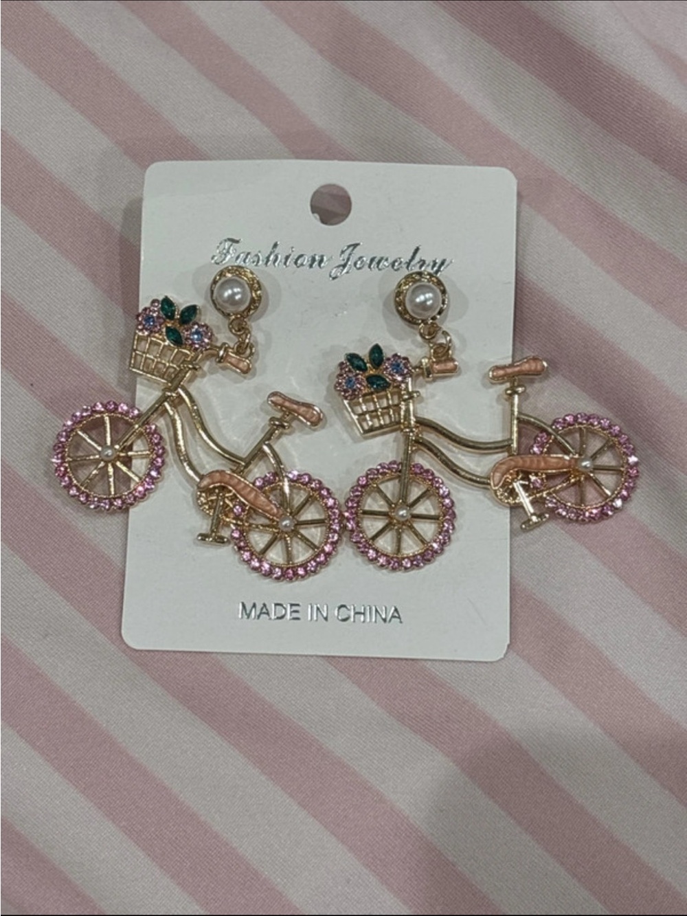 Bicycle earrings